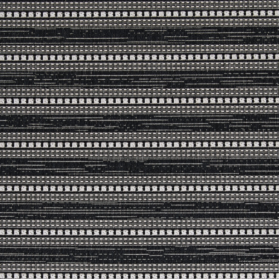 Couristan Afuera Beachcomber 2' x 11' Onyx Striped Nautical Outdoor Rug