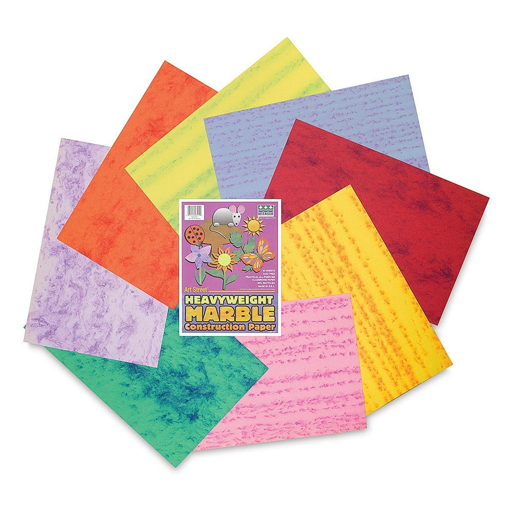 Pacon Marble Construction Paper 12'' x 18'', 50 Sheets