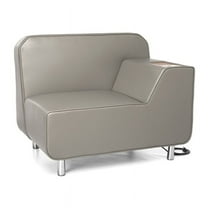 OFM Serenity Left Arm Electrical Outlet Guest Chair in Bronze