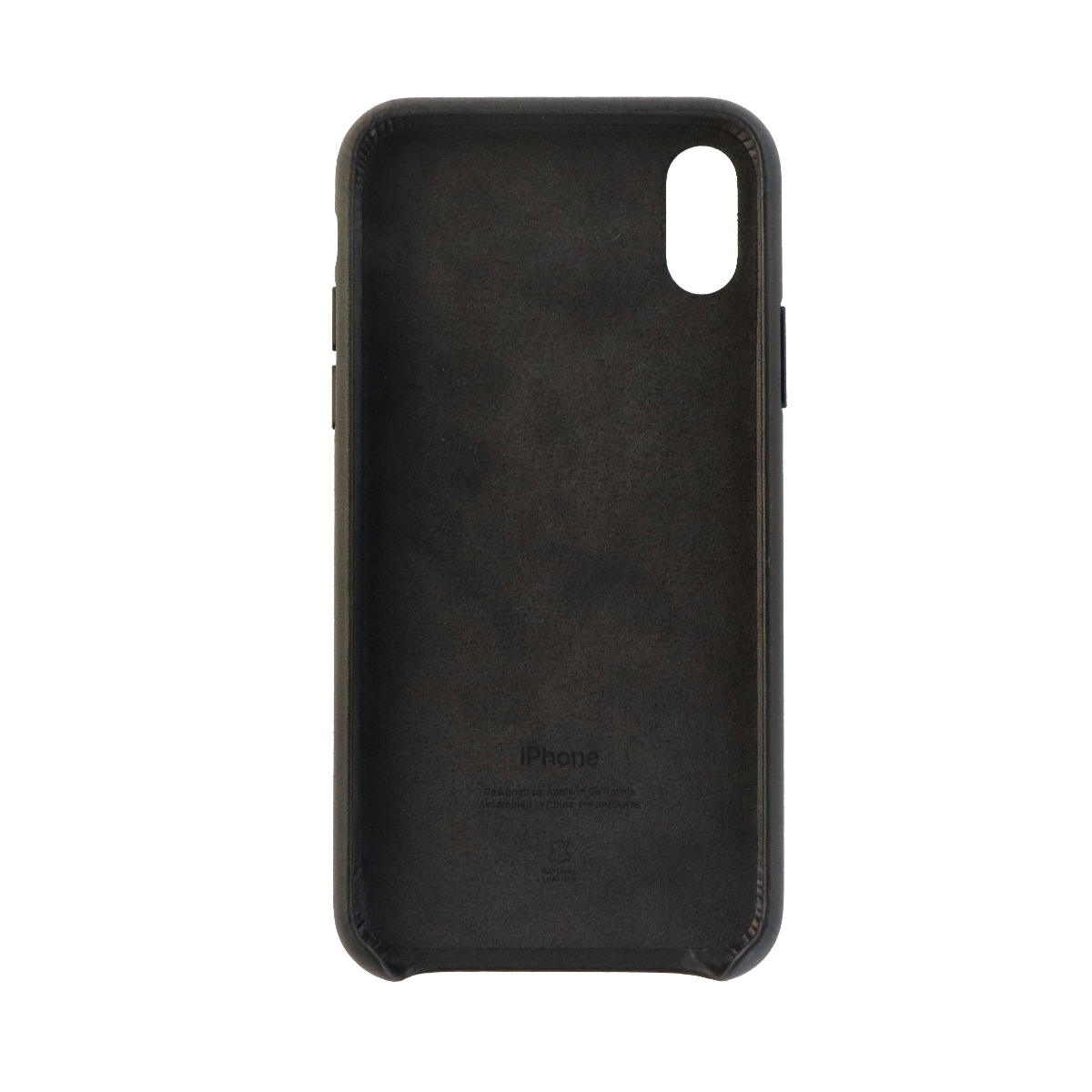 Apple Leather Case for iPhone X, Black
