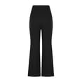 thumbnail image 7 of Vynhevius Plus Size High Waist Flare Leggings for Women, Soft Stretchy Buttery Bootcut Pants with Pockets, Tummy Control Casual Full Length Yoga Leggings, 7 of 7