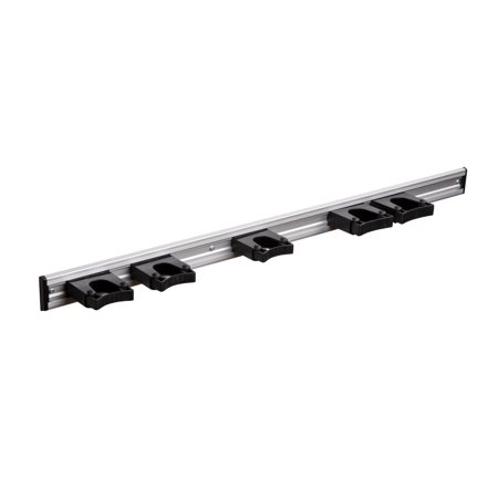 UPC: 7317276560019 | 36 in. Toolflex Original Pro Tool Organizer with 5 Rail or Wall Mount Holders – Black