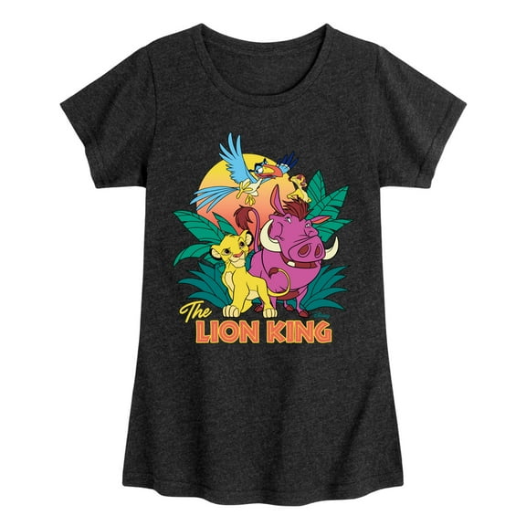 Disney - The Lion King - Lion King Group - Toddler & Youth Girls Raglan Graphic T-Shirt
