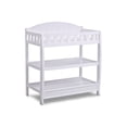 thumbnail image 4 of Delta Children Tribeca 3-Piece Baby Nursery Furniture Set-Includes: Convertible Crib, Changing Table and Crib Mattress, White w/Grey, 4 of 6