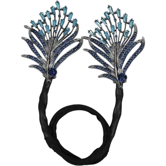 Hair Bun Maker, Rhinestone Flower Hair Clip, French Twist Hair Pin Bun Makers for Hair,Elegant Hair Accessories for Women Hairstyle Tool