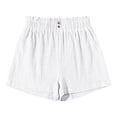 thumbnail image 5 of Amidoa Girls Shorts Wide Leg Toddler Soft Elastic Waist Solid Color Casual Summer Shorts for Kids White Size 8, 5 of 6