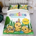 thumbnail image 4 of 3 Piece Bedding Set For Canticos Comforter Cover Set Cute Duvet Cover Sets Super Soft Teens Bedding Set Kids Bedroom Gifts,ses Full, 4 of 6