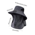 thumbnail image 3 of YiJuHui Solar Powered Fan Hat for Men, Rechargeable 360° Cooling Hat with USB Type-C, Wide Brim Sun Hat for Outdoor Fishing Hiking Camping Beach Gardening, 3 of 6