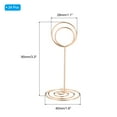 thumbnail image 2 of Uxcell Metal Place Card Holder Memo Clip Holder with Round Clasp 24 Pcs Rose Gold 3.3 Inch, 2 of 5