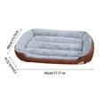 thumbnail image 3 of Staron Small Cat Bed (Coffee), Cat Beds for Indoor Cats Washable Dog Beds For Medium Dogs Washable Dog Bed Comfortable And Breathable Pet Bed Rectangle Warming Dog Bed For Medium Dogs, 3 of 5