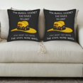 thumbnail image 3 of Set of 2 18x18in Throw Pillow Covers with Playful Cartoon Hat Design Perfect for Couch Bed or Car - Fun and Colorful Decor, 3 of 8