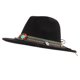thumbnail image 3 of 1 UNID práctico estilo étnico jazz sombrero étnico estilo de lana sombrero retro jazz sombrero, 3 of 6