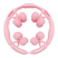 thumbnail image 2 of Drezz Rouleau de Massage pour Jambes à 16 Roues Outil de Massage Fesses Cou Cuisses Dos Rouleau pour Muscles Rose, 2 of 8