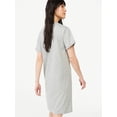thumbnail image 3 of Free Assembly Women's Short Sleeve T-Shirt Dress with Cuffed Sleeves, 3 of 5