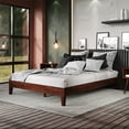 thumbnail image 2 of Wood Platform Bed Frame, Queen Bed with Slat Support, No Box Spring Needed, Easy Assembly, Queen, 2 of 6