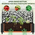 thumbnail image 5 of MAYEERTY 3-Set 47*16" Outdoor Black Metal Planter Box with Trellis for Climbing Plants,Vine & Parallel Pattern, 5 of 8