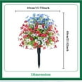 thumbnail image 3 of Flores artificiales, plantas artificiales, decoración de flores falsas, bonsái de jardín, decoración de clavijas de flores artificiales, decoraciones de plantas verdes simuladas, 3 of 7