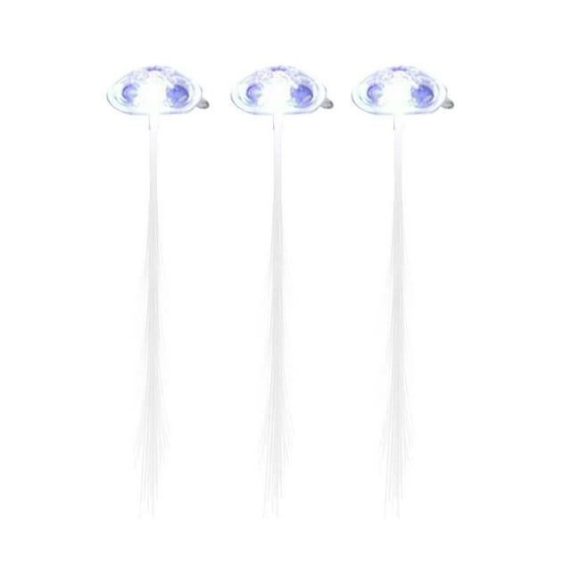 Pasadores de pelo con fibra luminosa, para fiestas, discotecas, bailar, multicolores, para trenzas