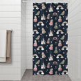 thumbnail image 2 of Princess Castle Rainbow Pattern Shower Curtain 36"x72" ,Bathroom Decorative Shower Curtains Set with 12 Hooks,Modern Waterproof Washable Shower Curtain, 2 of 6