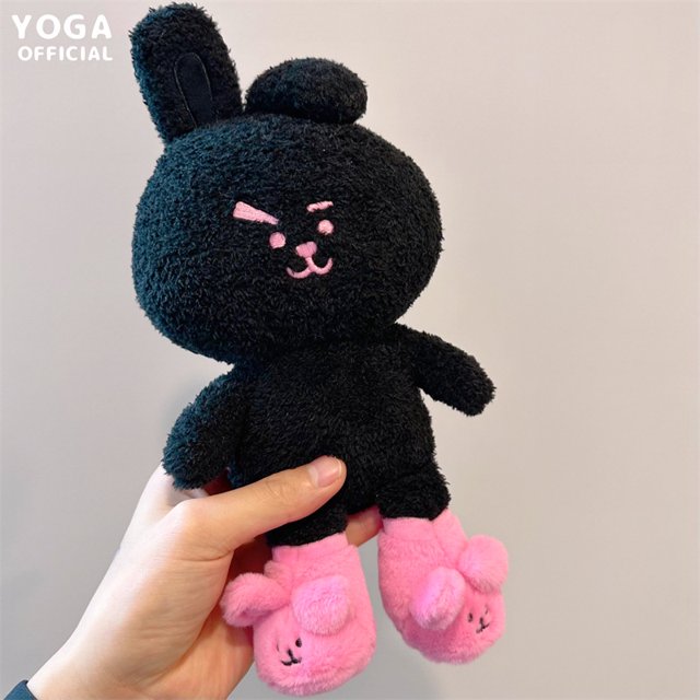 Sta5 29cm BTS BT21 JUNGKOOK Lucky COOKY Edición Negra Muñecas De Peluche Juguetes Para Niños Decoración Del Hogar Regalo Para Niñas Penda Gao Jinjia unisex