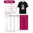 thumbnail image 7 of T Shirts for Women Short Sleeve Cotton Crewneck T-Shirt, Cute Tiger with Yarn Ball Tee Tops Casual Basic T-Shirts, XS-5XL Black XS, 7 of 7