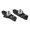 Black, variant on 55mm Road Bicycle Cycling Bike Brake Holder Shoes Rubber Pads Blocks