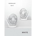 thumbnail image 5 of 7" Portable Rechargeable Desk Fan 4-Speed Breeze Adjustable Quiet 320 Rotation - White, 5 of 6