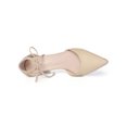 thumbnail image 4 of BLISSFUL STEP Escarpins Habillés à Talons Blocs Hauts pour Femmes à Bout Pointu avec Bride à la Cheville Beige 8, 4 of 8