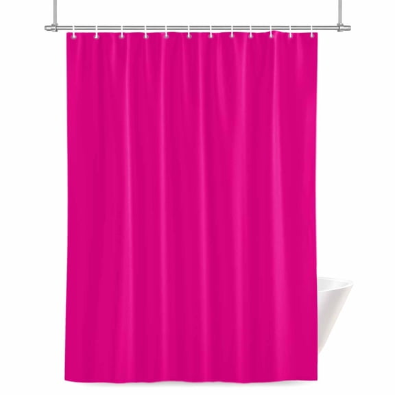 Shower Curtains for Bathroom-36"x72",Rose Red Watercolor Waterproof Bath Curtain Grommet Shower Curtain Set with Hooks
