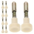 thumbnail image 1 of OULII Lot de 10 Verrou à Ressort Beige pour Portes d'Armoire Hauteur Réglable Plastique, 1 of 8