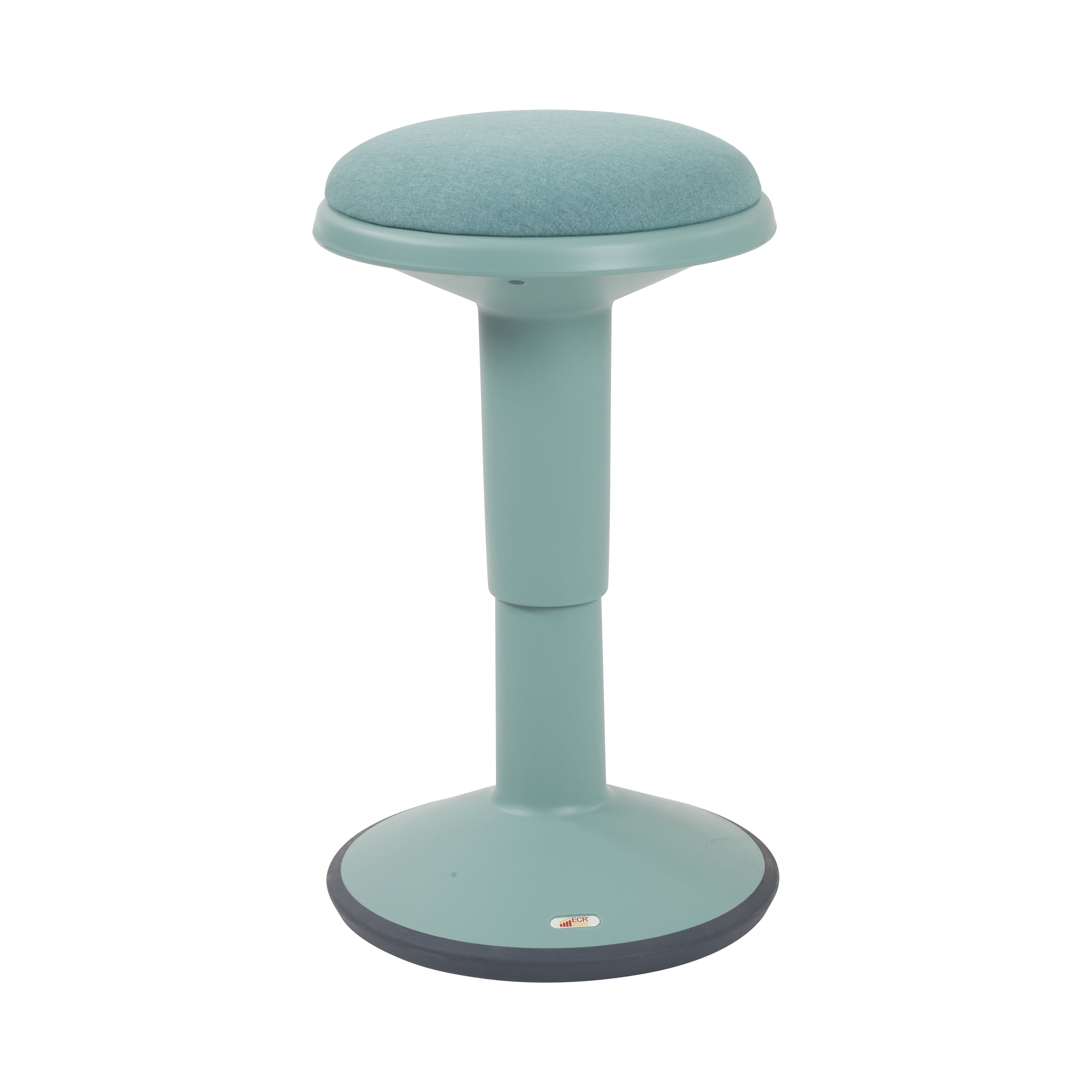 ECR4Kids SitWell Height Adjustable Wobble Stool with Cushioned Foam Seat - Seafoam - Walmart.com
