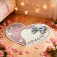 thumbnail image 4 of Heart Shape Non-Slip Absorbent Floor Mat for Kitchen, Entryway & Bathroom Door – Washable Polyester Dirt Guard, 4 of 6