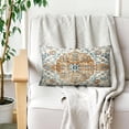 thumbnail image 2 of Boho Orange Throw Pillow Covers 12x20 inch Set of 2, Rust Coral Floral Persian Carpet Double Sided Pattern Soft Plush Cushion Cover for Couch Sofa Bed Decorative, Only Pillowcase (No Insert), 2 of 6