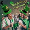 thumbnail image 4 of 2PC St. Patrick'S Day Hat With Shamrock Design, Fabric Material And Party Accessory For Costume, Parade And Festive Wear, 13.78X11.81In, 0.22Lb, 4 of 7