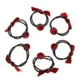 thumbnail image 3 of 6 uds. De soportes de de cuerda elástica para el cabello, accesorios para el cabello rojo Colcomx Venda del pelo de las muchachas de las mujeres, 3 of 8