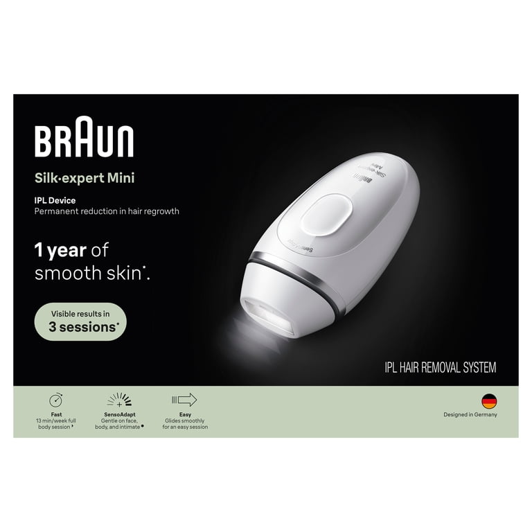 Braun IPL Silk-Expert Mini Laser Hair Removal at Home, Permanent