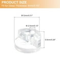 thumbnail image 3 of MYG 30Set Kit de Clips de Retenue en Verre, Clips d'Armoire en Verre en Plastique de 13 Mm avec Vis, 3 of 7