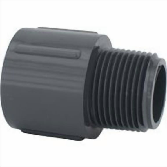 Charlotte Pipe 1" Sch80 PVC Male Adapter - Plastic - 1 Piece