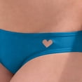 thumbnail image 4 of Warop Women's Solid Color Swim Briefs with Heart-Shaped Cut-Out, Triangle Design for Beach and Pool Wear, 4 of 4