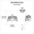 thumbnail image 3 of Book Lovers Gifts Earrings 925 Sterling Silver Book Dangle Drop Earrings Women Book Jewelry for Reading Lovers Gifts, 3 of 6