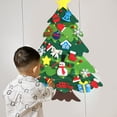 thumbnail image 4 of 3.2FT Felt Christmas Tree for Toddlers Kids Wall with Ornaments DIY Set, Wall Hanging Xmas Gifts Christmas Party Decorations with String Light, 4 of 9