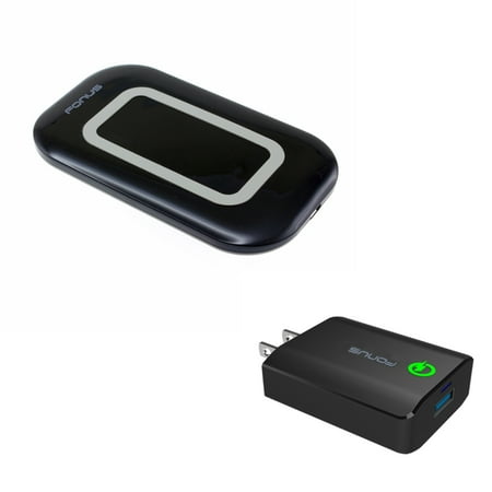 Nokia Wireless Charging Pad 10W Fast Wireless Charger Charging Ultra Slim Pad w 18W Adaptive Fast Home Wall Plug Travel USB Charger L1V for Motorola Droid Turbo, Google Nexus 6, 2 Mini MAXX - Nokia 8, Lumia 930 920 1520 ()