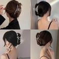 thumbnail image 2 of Pinza de pelo de Metal ahuecada de lujo para mujeres y niñas, cangrejo de pelo geométrico, Clip de captura de lazo Vintage femenino, accesorios para el cabello de moda, 2 of 4