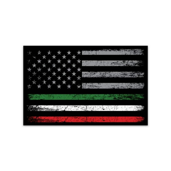 Italian American Flag Sticker
