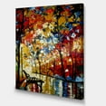thumbnail image 1 of Designart - Romantic Sunset Through Trees In Park III - Traditional Canvas Wall Art Print, 1 of 2