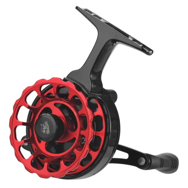 Carrete de pesca TFixol Negro y Rojo Mano izquierda