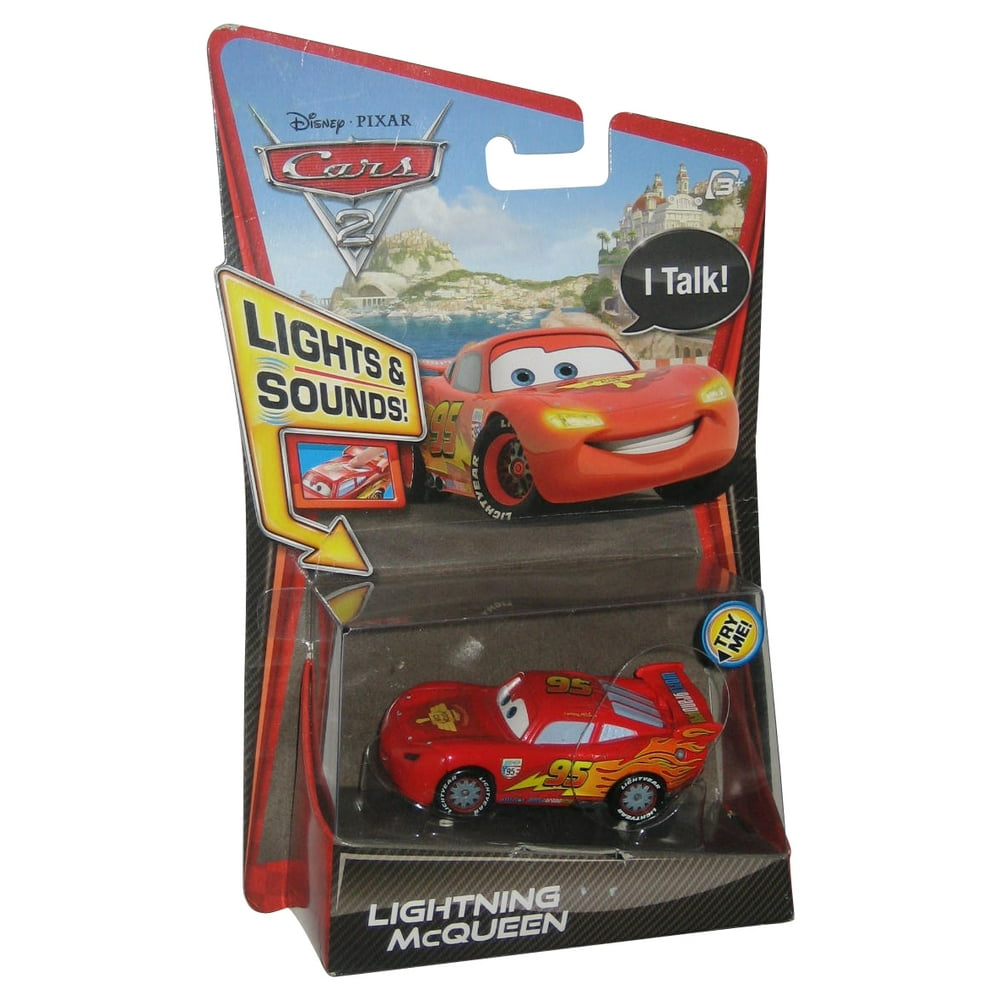 Disney Pixar Cars 2 Lights & Sounds Lightning McQueen Talking DieCast