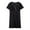 Black-1, variant on zttd women's maternity dress nursing nightgown breastfeeding nightshirt sleepwear