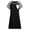 Black, variant on ZVNAΖH Women's Maternity Nursing Dress, Colorblock Raglan Sleeve Breastfeeding Knee Length Dress with Hidden Zipper for Pregnancy, S-2XL