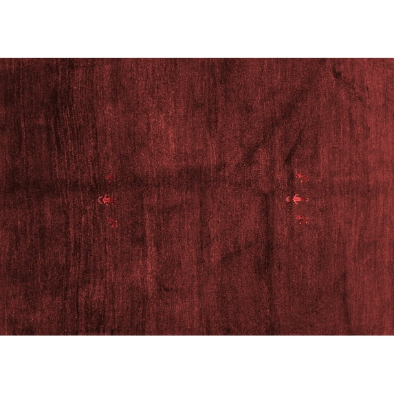 Ahgly Company Indoor Rectangle Abstract Red Contemporary Area Rugs, 2' x 3'